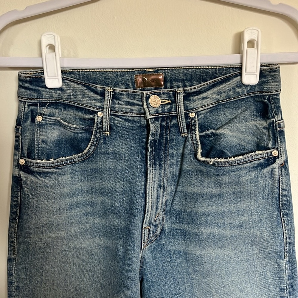 Mother high rise straight leg no sz